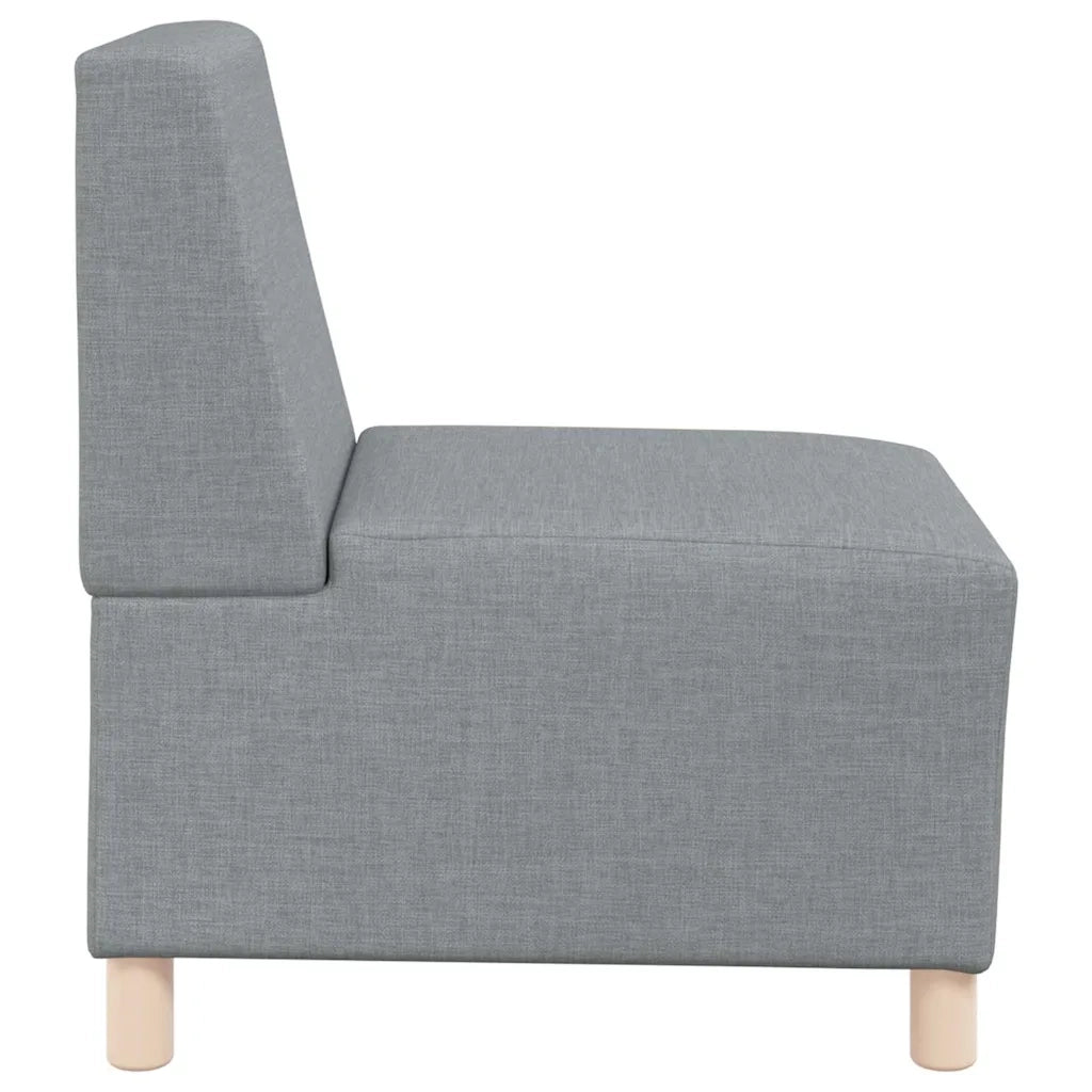 Divano Modulare Senza Braccioli 2 pz-Sofa Modulare-Divanetto Grigio chiaro 411232