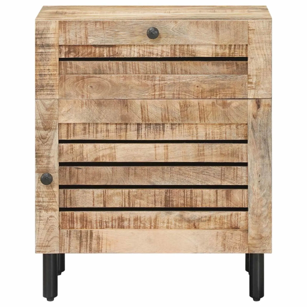 Comodino Naturale 50 x 33 x 60 cm Legno di mango massello 4018852