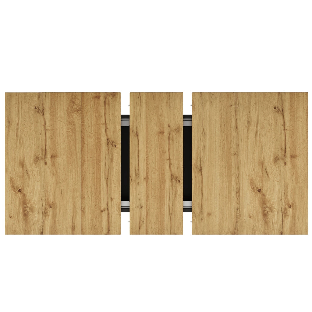 Tavolo da Pranzo Allungabile con LED e Vano Contenitore ¨C MINIMAL ¨C 110-140x80 cm, 4-6 Persone