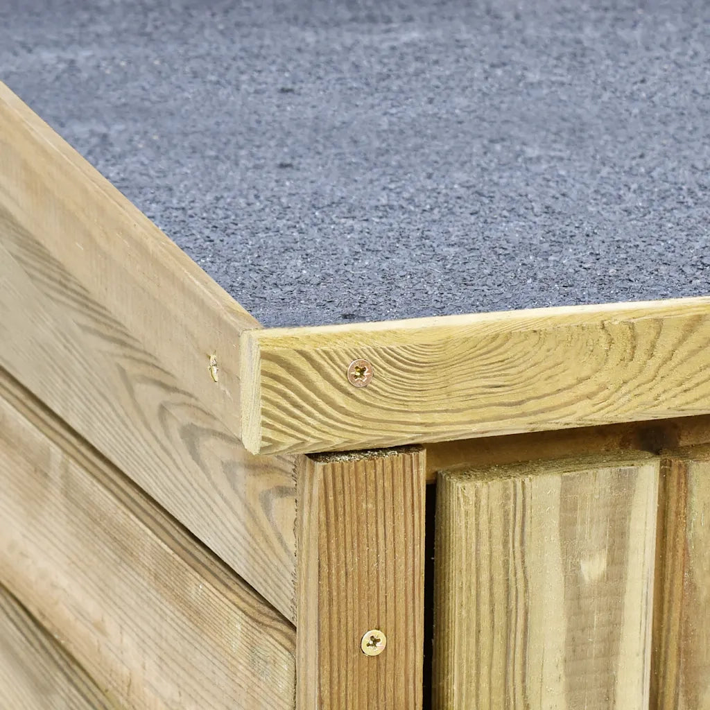 Rimessa Attrezzi da Giardino 123x50x171cm in Pino Impregnato 46361