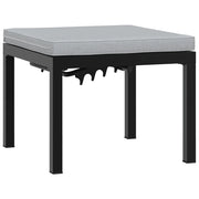 Panche Giardino con Cuscini 2 pz Nere Acciaio Verniciato Polvere CFW2229434