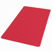 Trade Shop - Tappeto Tappetino Antiscivolo Bagno Arredo 69 X 39 Cm Rosso Con Quadratini 69940 -