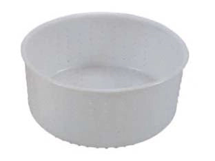 FORMA PER FORMAGGIO CACIOTTA GR.1600- - ø superiore cm.18 - ø inferiore cm.17,2x7,6h. - 6 pezzi