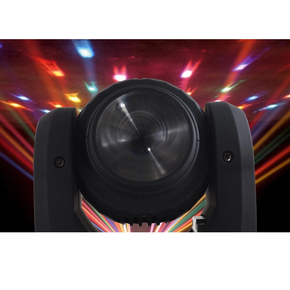 Trade Shop - Proiettore Rgb Testa Rotante Doppio Led Effetti Disco Dj Luce Flash Strobo Faro -