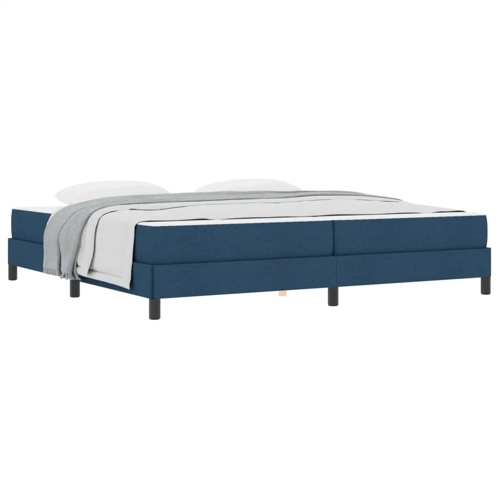 Letto a molle con materasso Blu 200 x 200 cm Tessuto 3398520