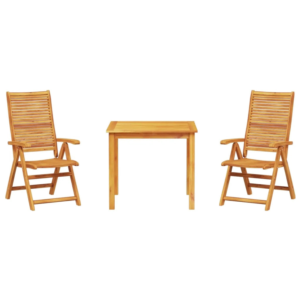 Set da Pranzo per Giardino 3 pcs Marrone 3375630