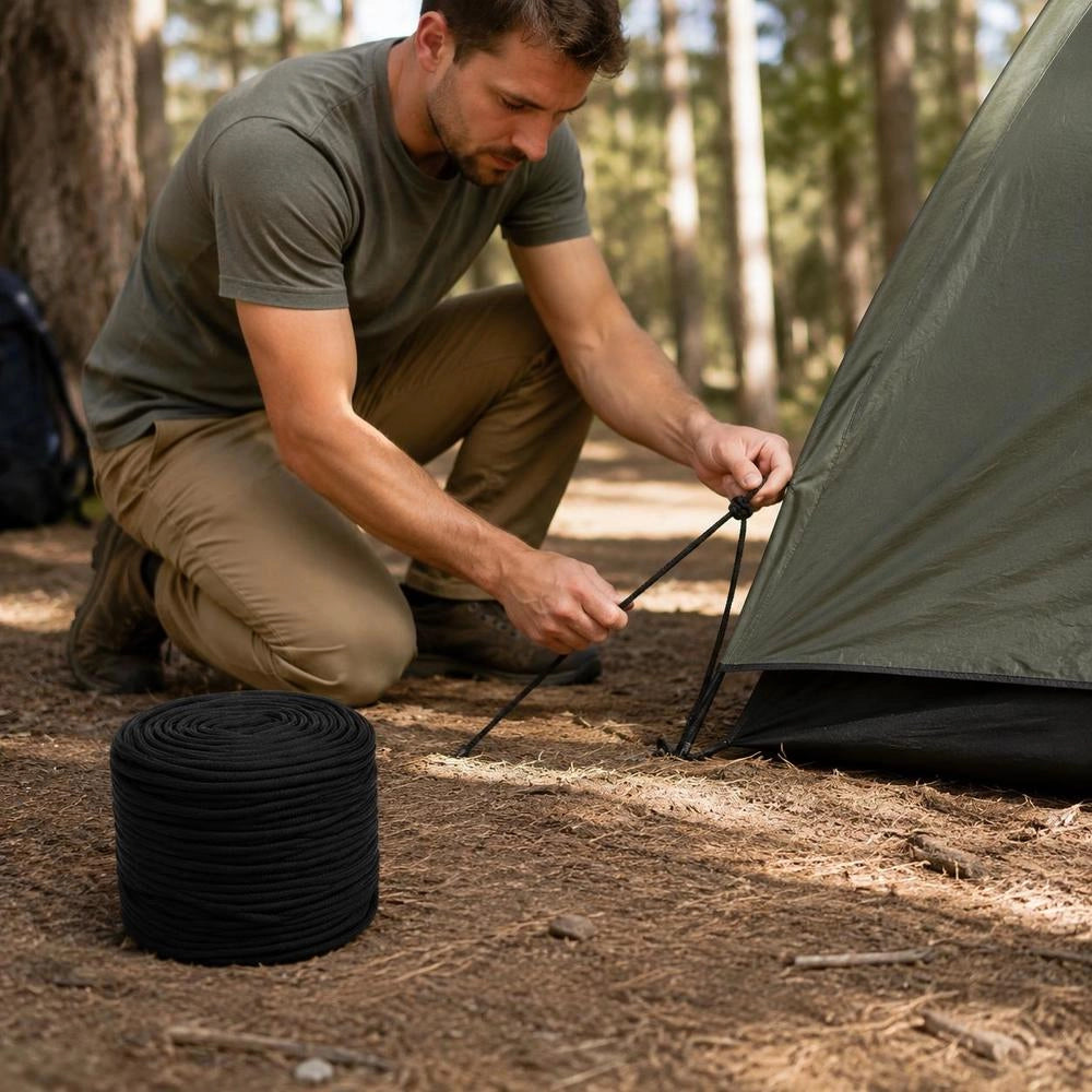Black Work Rope, 10 Mm, 100 M, Polyester