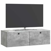 Mobile TV da Muro | Armadietto TV | Mobile Porta TV 98 x 41 x 30 cm Grigio Cemento