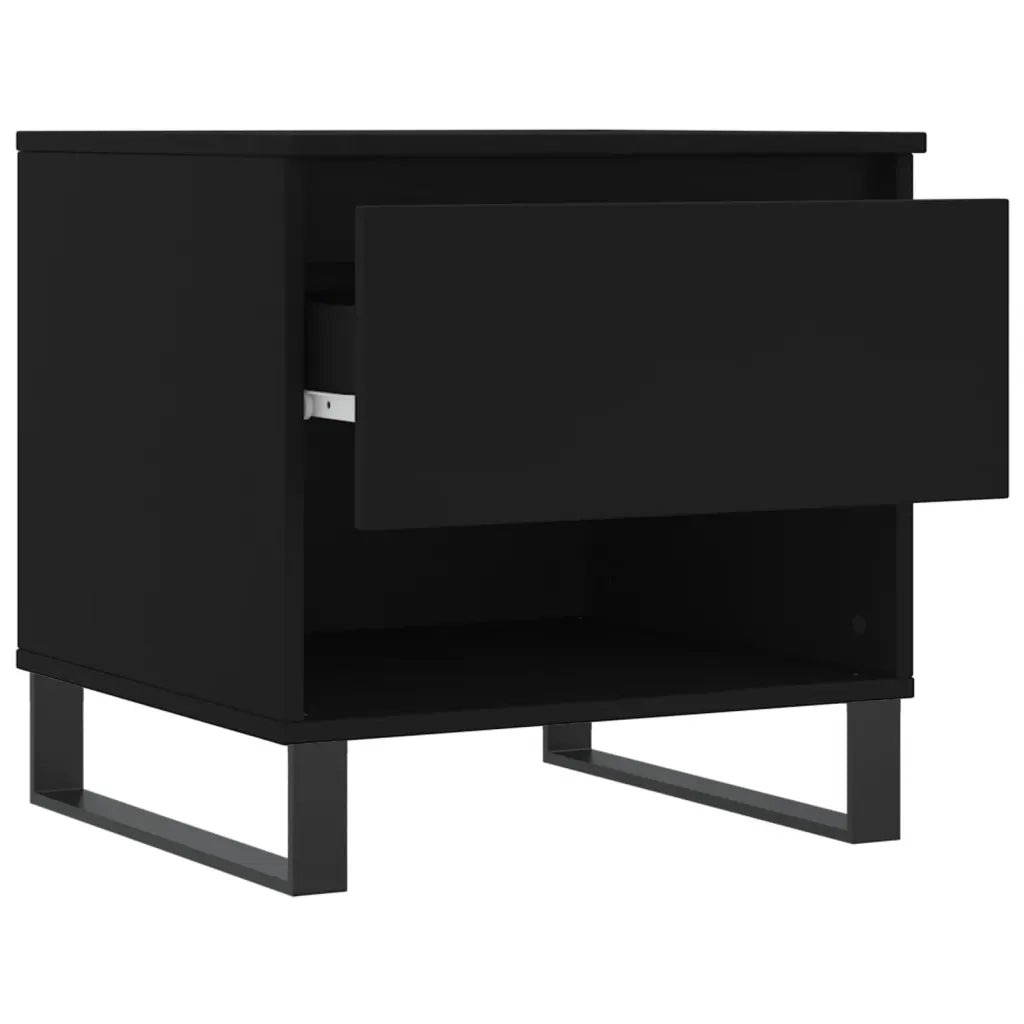 Tavolino da salotto | Tavolino da caff¨¨ | Tavolino da Soggiorno Nero 50x46x50 cm in Legno Multistrato