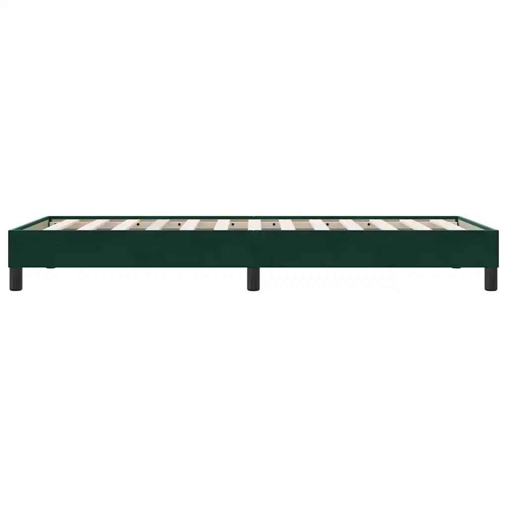 Giroletto senza Materasso Verde Scuro 80x210 cm in Velluto 4101334