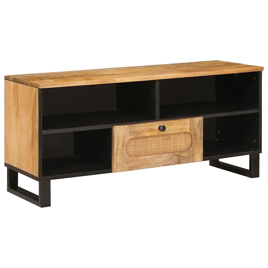 Mobile TV Marrone 100 x 33 x 46 cm Legno di mango massello 4018060