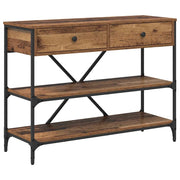 Tavolo Consolle | Tavolo d'Ingresso con cassetto Marrone 100 x 34,5 x 75 cm legno
