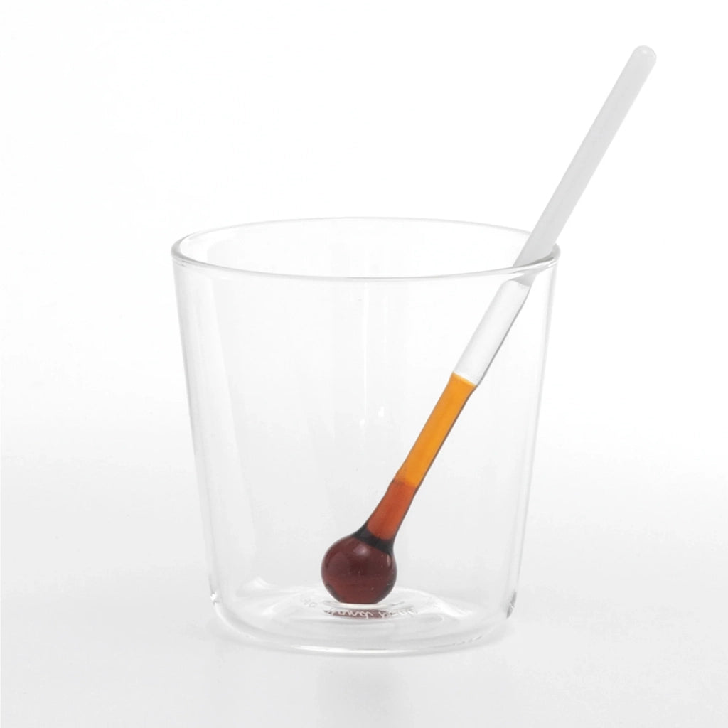 Spritzometro Tumbler Misurino - Set 2 Bicchieri + Dosatore per Spritz, Vetro Decorato, Made in Italy - Zafferano Italia