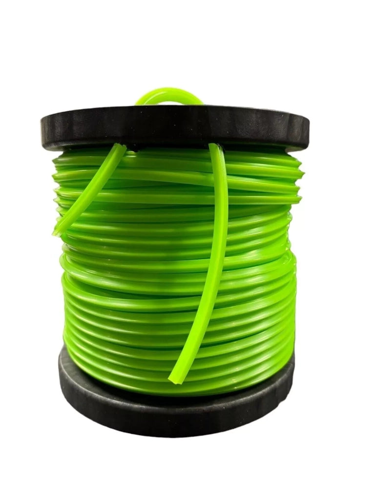 Filo per Decespugliatore Professionale, Sezione Quadrata, 6,0 mm x 55 m, Verde o Arancione Fluorescente o Nera