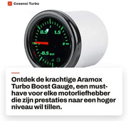 Gauge di Accensione Turbo - Display a LED - 52 mm - Incluso Accessorio di Installazione - Adatto per Motori