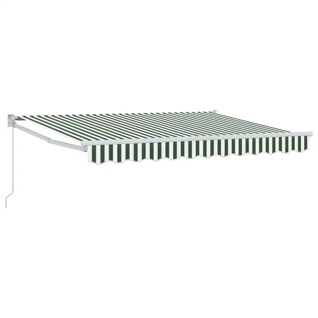 Tenda retrattile manuale Verde e Bianco 3 x 2 m 3418903