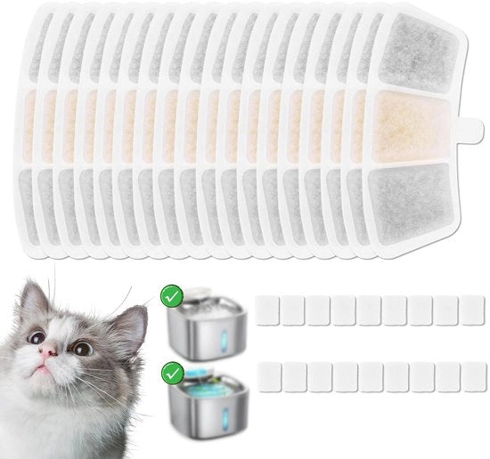 Filtro per l'acqua per gatti per acqua dura, 18 pezzi