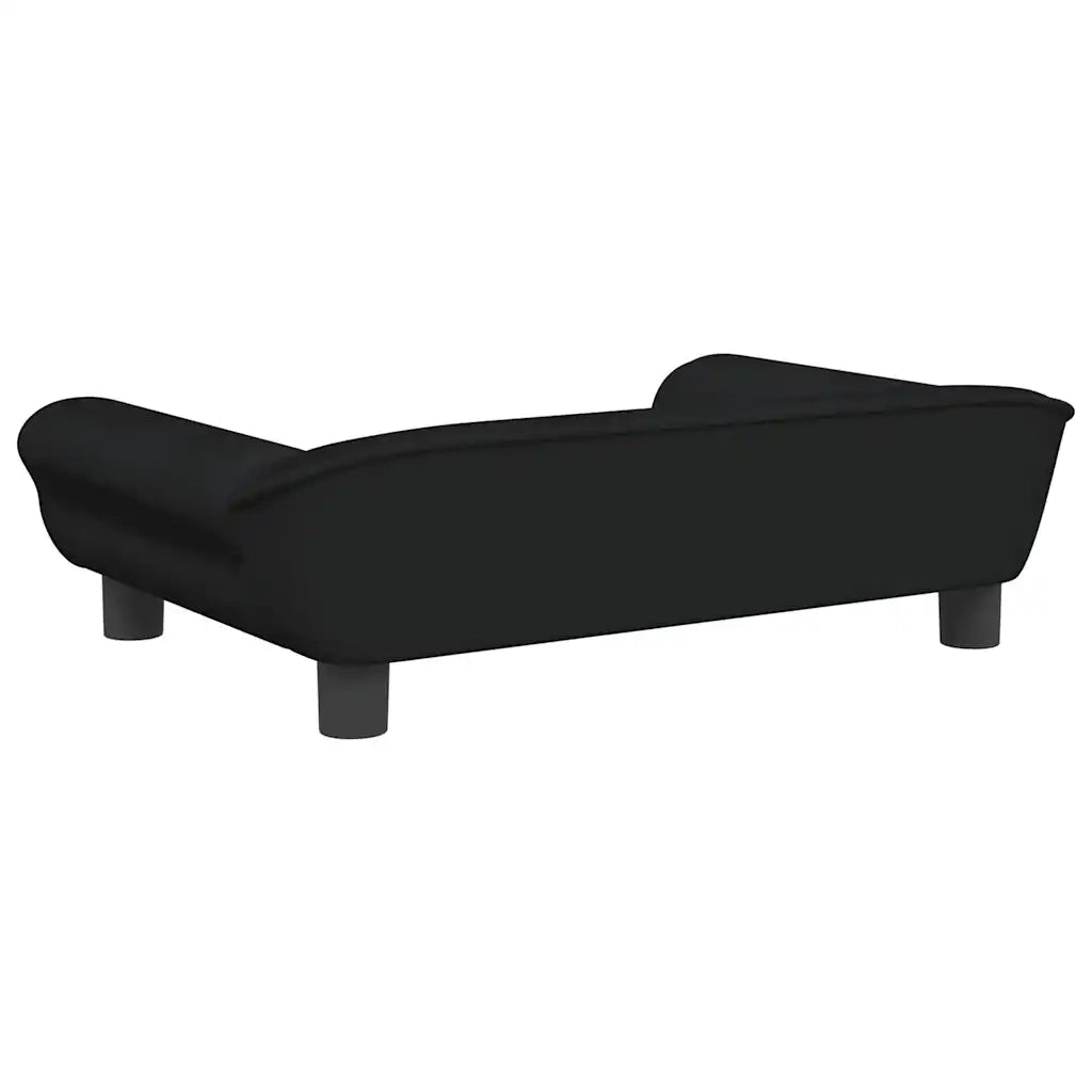 Divano per Bambini Nero 70x45x26 cm in Velluto