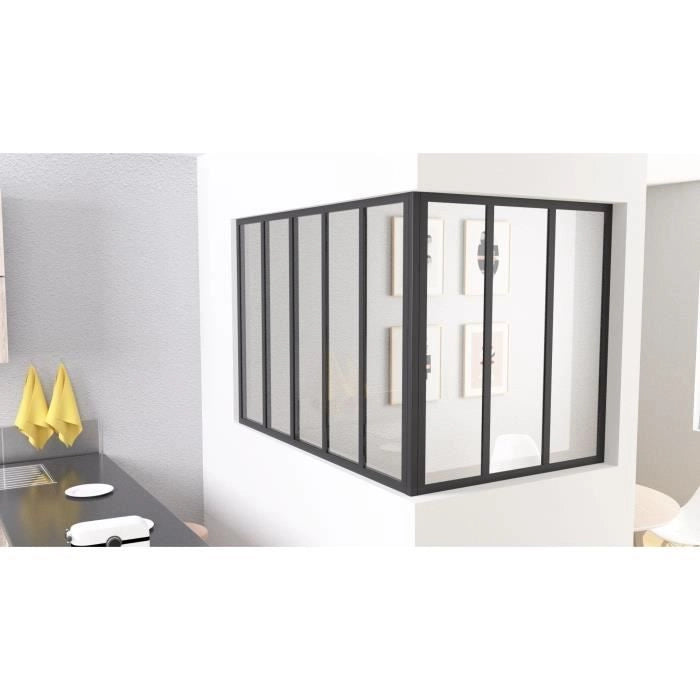 Montante angolare - OPTIMUM - H50 X L30 cm - Nero