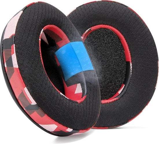 Orecchini di sostituzione con gel di raffreddamento - Compatibile con HyperX, Cloud, Steelseries, Arctis, ATH M50X, Turtle Beach Stealth - Comfortevoli e rinfrescanti per un uso prolungato - Red Prism
