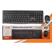 Trade Shop - Kit Mouse Tastiera Wireless 2.4ghz Wifi Usb Mk8260 Senza Fili Design Multimediale -