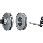 RIDUTTORE X RULLO AVVOLGIBILI  ZINCATO MM 250 + SUPPORTO A MURARE