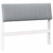 Testiera | Testata imbottita Grigio chiaro 100 cm Pino massello