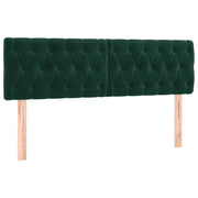 Testiera | Testata Verde Scuro 144x7x78/88 cm in Velluto