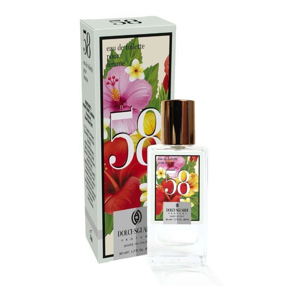 Trade Shop - Profumo Corpo Eau De Toilette Da Donna N°58 Da 50 Ml Fragranza Luminosa Femminile 016171 -