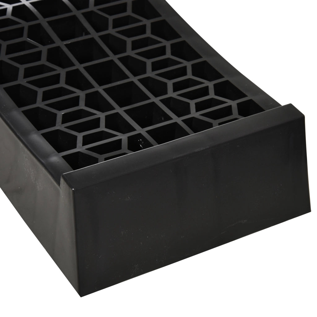 Set Rampette 2 Pezzi ¨C zephmum ¨C Nero, Plastica, 3 Tonnellate