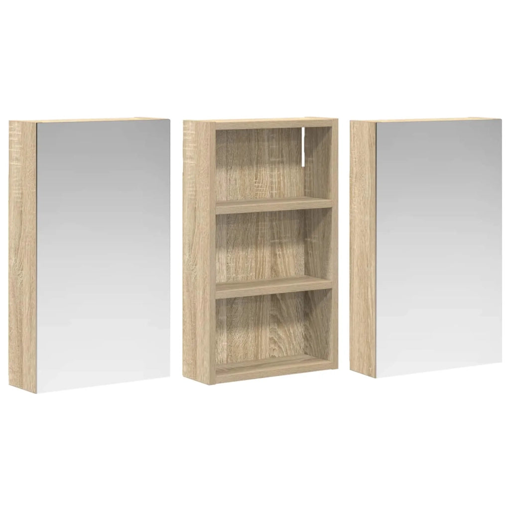 Set di Armadi da Bagno con lo scaffale 3 pcs 90 x 10,5 x 50 cm 3403666