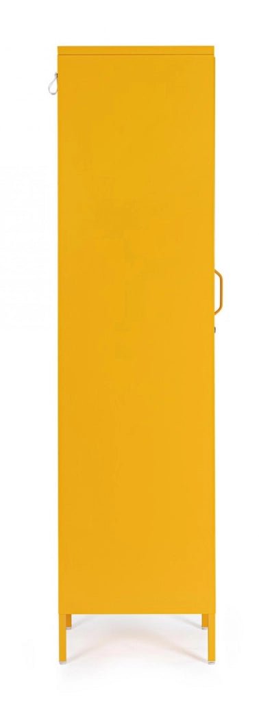Armadio 1 Anta 38x46x185 cm Cambridge in Acciaio Giallo