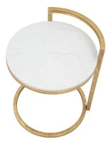 Tavolinetto Round Marble cm 40X43X50