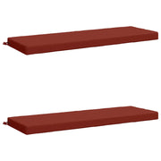 Cuscini per Panchina a 2 Pezzi SOEST 2 pz 100% Poliestere Rosso 950257