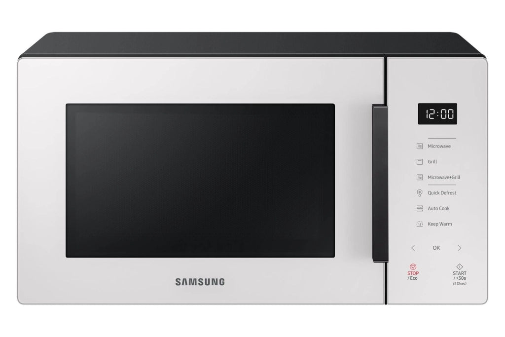 Samsung MG23T5018GE Forno a Microonde con Grill Capacita'23 Litri Potenza 800W Sistema TDS Quick defrost Cottura a Vapore Home Dessert Vaporiera Porcellana