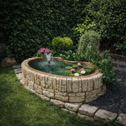 Laghetto da giardino in vetroresina polinesia 140x80x45 litri 200