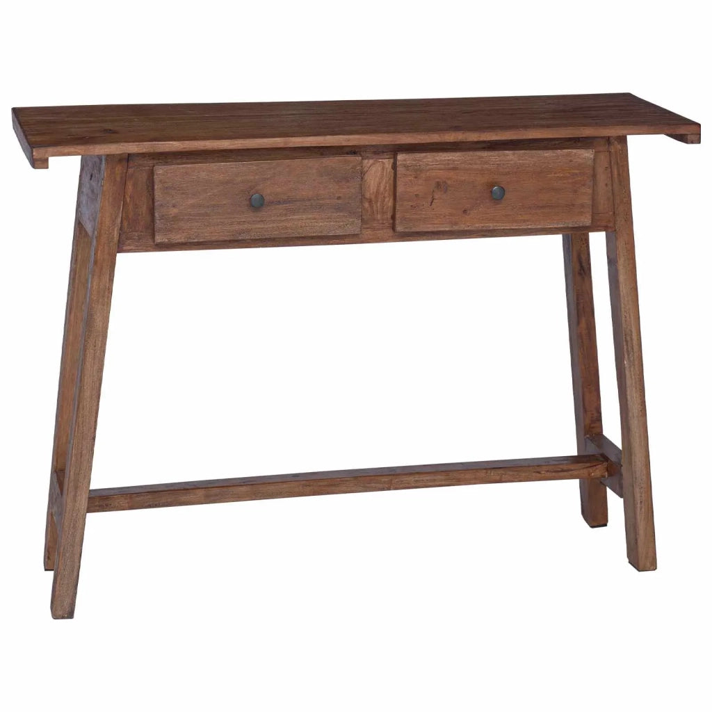 Scrivania Marrone 110 x 30 x 79 cm Legno di Mogano Massello