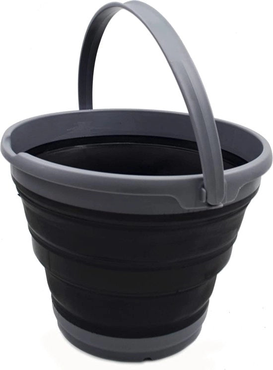 Emiciclo di raccolta acqua - 10 litri - secchio in plastica rotondo per acqua di pesca - bacinella portatile - 33 cm di diametro