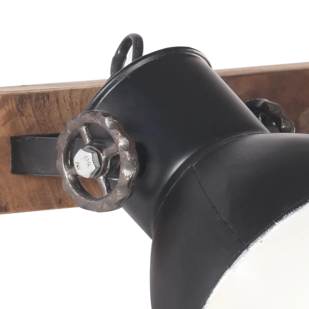 Lampada da Parete Stile Industriale Nera 45x25 cm E27 CFW8725470