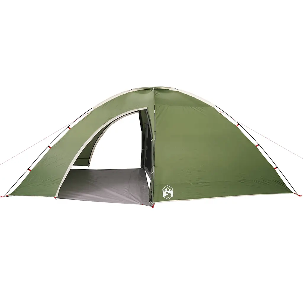Tenda da Campeggio per 8 Persone Verde Impermeabile 94716