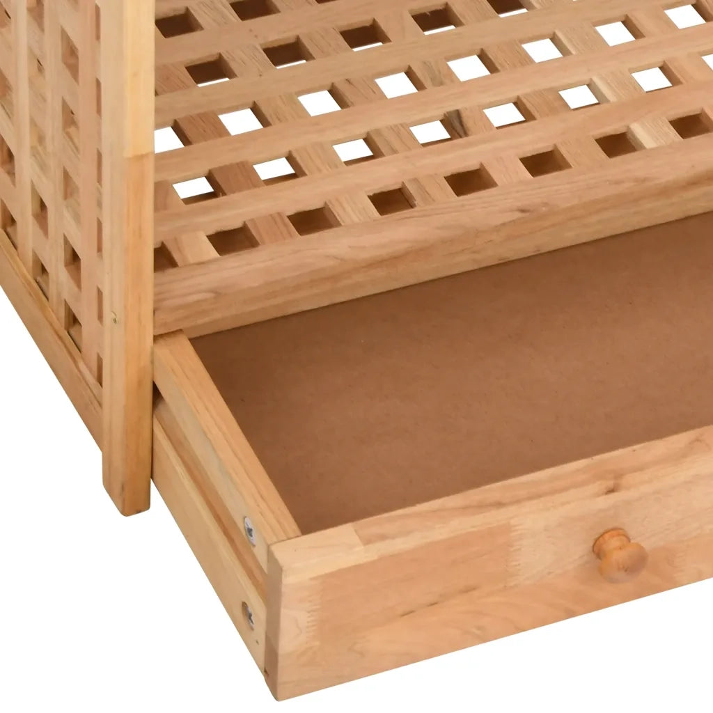 Scarpiera | Mobile per scarpe con Cassetto 70x27x81 cm Legno Massello di Noce
