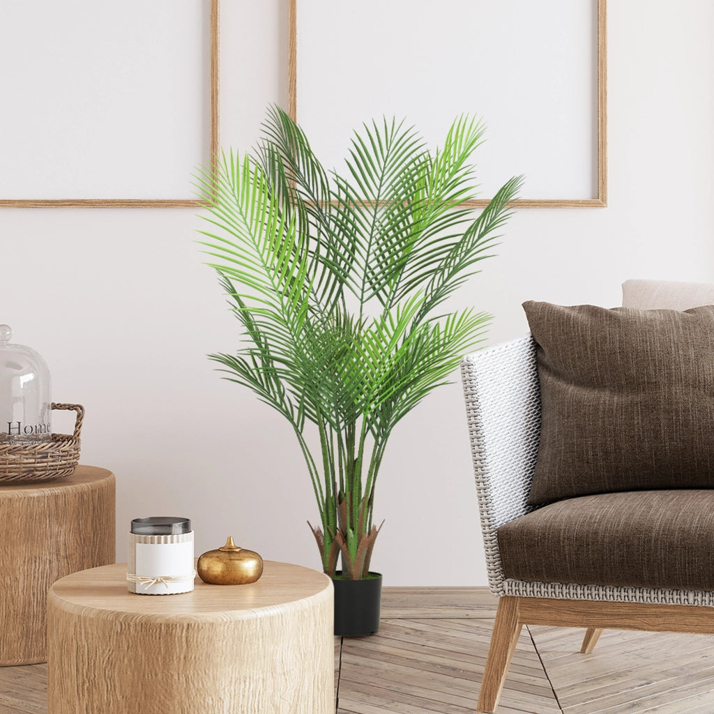 Palma artificiale da interno con vaso ¨C zephmum ¨C 120 cm verde