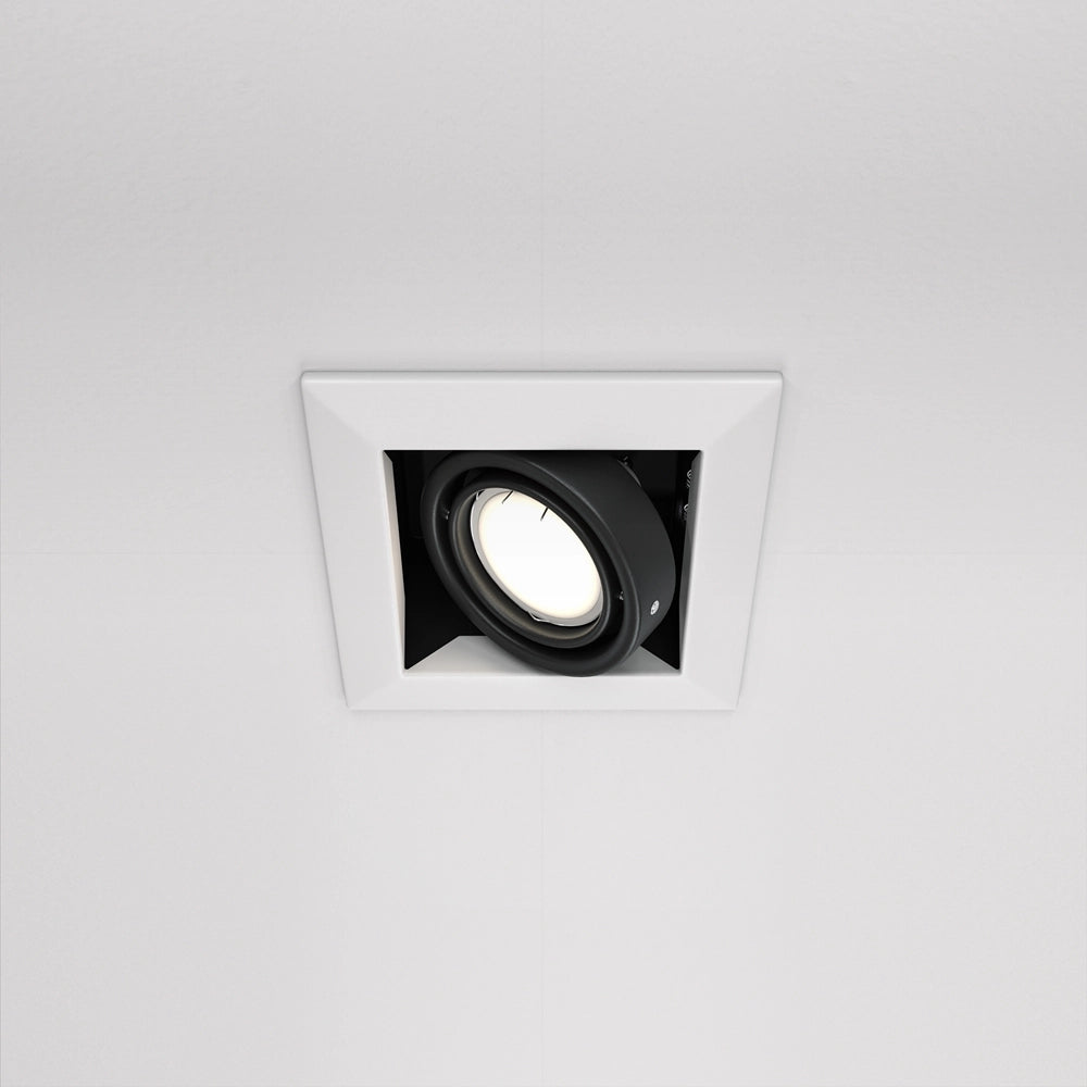 Faretto incasso soffitto quadrato bianco GU10 Maytoni DL008