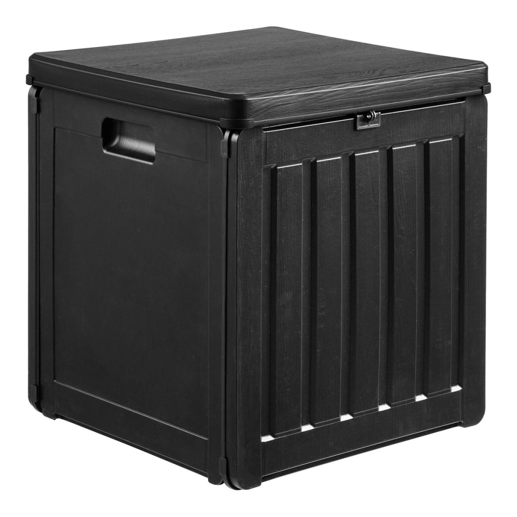 Panca Contenitore Sobra, Nero, Plastica, 42,8x42,8x46,4 cm