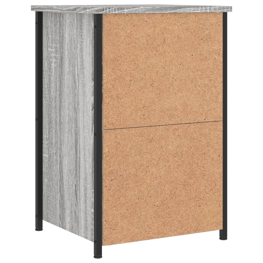 Comodini 2 pz Grigio Sonoma 40x36x60 cm in Legno Multistrato 826000