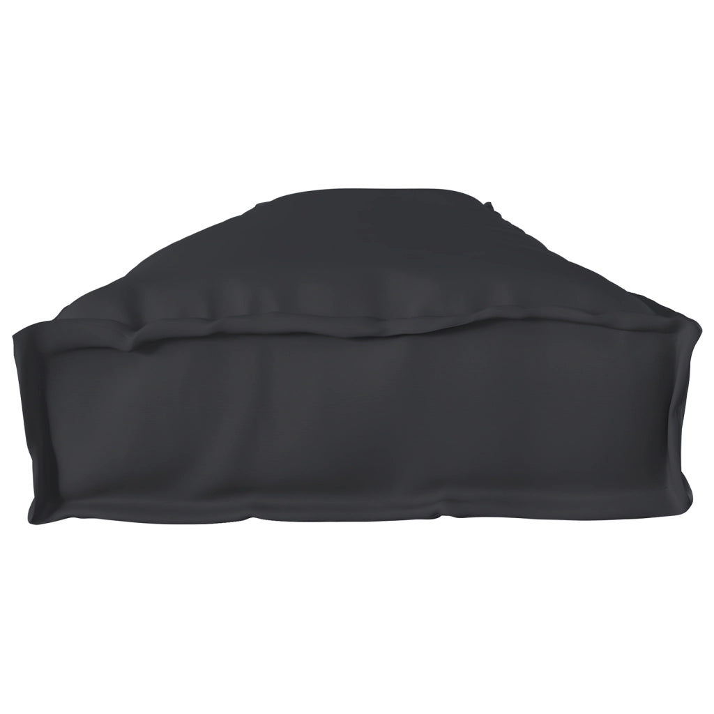Cuscino per Panca Nero 200x40x8 cm in Tessuto Oxford