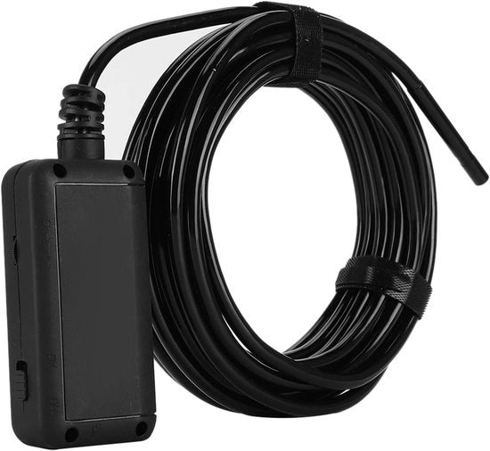 Endoscoop WiFi per smartphone con connessione USB, camera di inspectione IP67, 6 LED e sensore 5 MP (cavo di 10m)