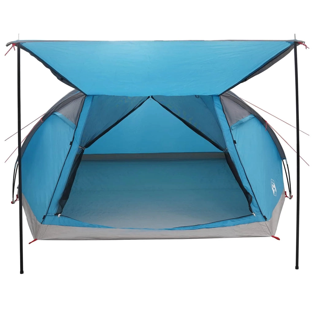 Tenda Capanna con tetto Blu 8 persone Poliestere e Acciaio 42028588