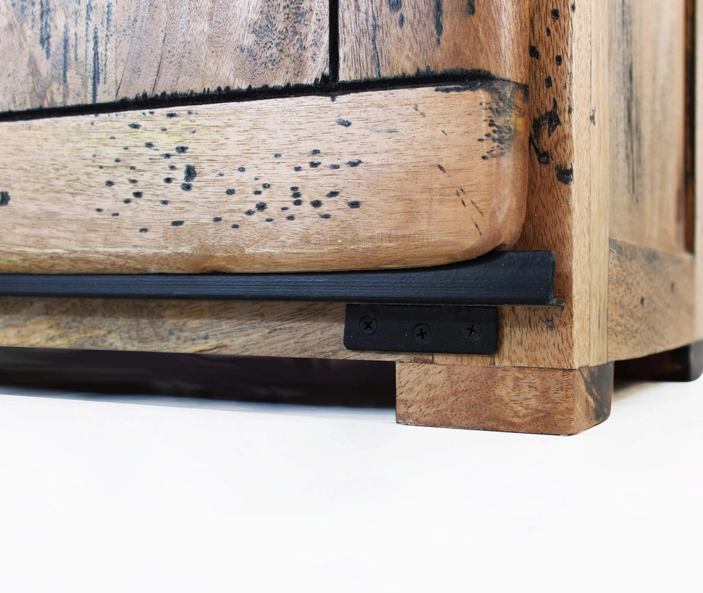Porta tv per soggiorno Industrial in Legno cm 80x45x60 - RICK