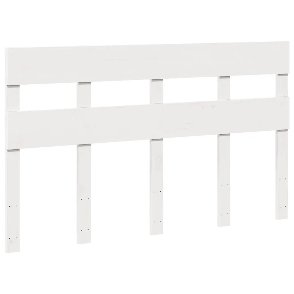 Letto senza Materasso Bianco 120x200 cm Legno Massello di Pino 3302292